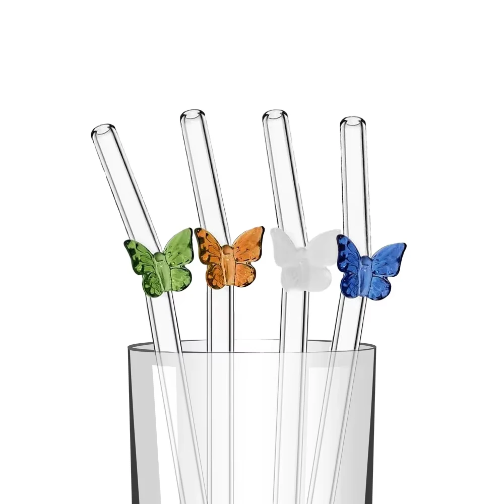 4Pcs Reusable Bow Glass Straws - огляд і ціна Espresso Shot Glass